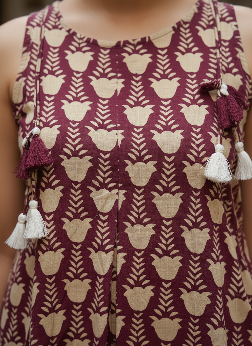 BlossomTassel Cotton Top