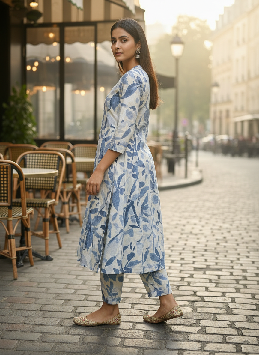 BreezeFlora Cotton Co-ord